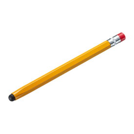 【即納】サンワサプライ シリコンゴムタッチペン（オレンジ・鉛筆型）