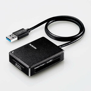 y[zGR J[h[_[ USB3.0  ySD+microSD+MS+CFΉz P[u50cmt USB-A ubN