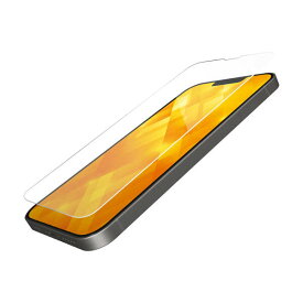 【あす楽】エレコム iPhone 14 / 13 / 13 Pro ガラスフィルム 高透明 ダイヤモンドコート 表面硬度10H超 指紋防止 傷に強い エアーレス