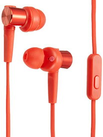 ソニー イヤホン 重低音モデル MDR-XB55AP : カナル型 リモコン・マイク付き レッド MDR-XB55AP R