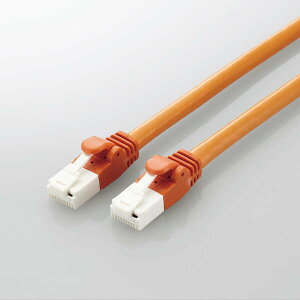 �G���R�� LAN�P�[�u�� CAT6A 2m ���� 10Gbps �X�g���[�g �ܐ܂�h�~ �p�r���Ƃ̐F�����ɕ֗� RoHS�w�ߏ��� �I�����W