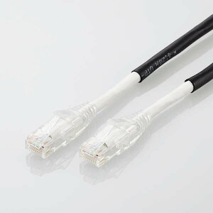 【即納】エレコム LANケーブル CAT6A 10m 屋外用 PoE++ 対応 高速 10Gbps ストレート 耐候性 雨・日光に強い イーサネットケーブル RJ45 RoHS指令準拠 ブラック