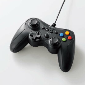 【即納】エレコム ゲームパッド PC コントローラー USB接続 Xinput Xbox系ボタン配置 FPS仕様 13ボタン 高耐久ボタン 振動 スティックカバー交換 公式大会使用可 ブラック
