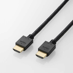 【即納】エレコム HDMI ケーブル ハイスピード 5m 4K 30Hz ARC 【 テレビ パソコン ゲーム機 など対応 】 High Speed HDMI Cable ブラック