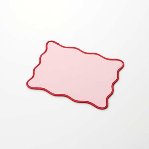 エレコム マウスパッド ウェーブデザイン ズレにくい 裏面ラバー ピンク