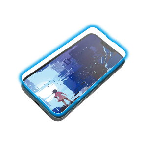 【即納】エレコム iPhone 16e / 14 / 13 / 13 Pro ガラスフィルム 高透明 光反射軽減 美しい映像美 ブルーライトカット 表面硬度10H 指紋防止 飛散防止 貼り付けツール付