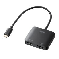 【即納】サンワサプライ USB Type C-HDMI変換アダプタ(2ポート/4K対応)