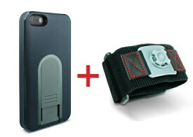 Intuitive Cube X-Guard iPhone SE/5/5s用ケース（ブラック）&スポーツアームバンド（L）セット [LG-MA03-0218_LG-XC02-0188L_SET]|| ハードケース カバー iPhone5 iPhone5s ランニング 黒 アイフォン5 おしゃれ 海外ブランド おもしろ 【newyear_d19】
