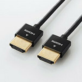 エレコム スーパースリムイーサネット対応HDMIケーブル HDMI(タイプA)-HDMI(タイプA) DH-HD14SSシリーズ 0.7m DH-HD14SS07BK [DH-HD14SS07BK]|| ELECOM