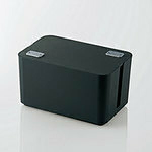 �y���[�z�G���R�� �R���ɂ����P�[�u���{�b�N�X �i��250mm�j�@�u���b�N�@EKC-BOX002BK [EKC-BOX002BK]|| ELECOM