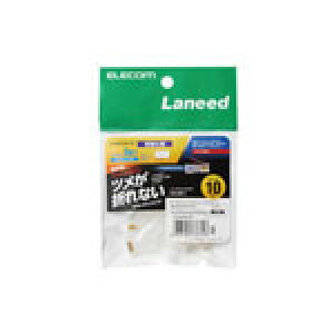 GR c̐܂ȂLANRlN^(Cat5e) 萔F10 LD-RJ45T10/T [LD-RJ45T10/T]|| ELECOM