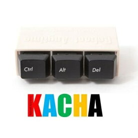 Thinking Power Project 手遊びガジェット KACHA Reboot Anytime TPT-KACHA-01 3つのキーを同時押し リブート コマンド 「Ctrl」+「Alt」+「Delete」 操作 パソコン キーボード キータッチ 本体ケース キースイッチ 取り外し可能 取り換え可能 安全