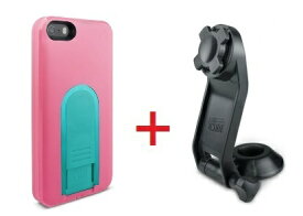 Intuitive Cube Japan X-Guard iPhone SE/5/5s用ケース（ピーチ）&ステムホルダーセット [LG-MA03-0128_LG-XC03-0188_SET]|| ハードケース カバー iPhone5 iPhone5s バイク 自転車 ピンク アイフォン5 おしゃれ 海外ブランド おもしろ 【newyear_d19】