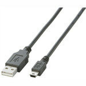 �y���[�z�G���R�� USB2.0�P�[�u���imini-B�^�C�v�j [�u���b�N] 5.0m U2C-M50BK [U2C-M50BK]|| ELECOM