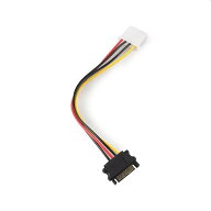 SATA電源 (15ピン) → ペリフェラル (大4ピン) 変換ケーブル　molex IDE 変換アダプタ　バルク品　【J1】