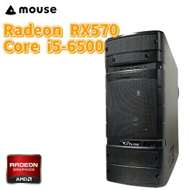 【中古ゲーミングPC】値下げ Mouse Computer G-Tune / Radeon RX570 / Corei5-6500 / 8GB / SSD 240GB + HDD 2TB / Windows 10