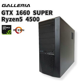 【中古ゲーミングPC】ドスパラ GALLERIA / GeFore GTX 1660 SUPER / Ryzen5 4500 / 16GB / SSD 500GB＋HDD 500GB / Windows11