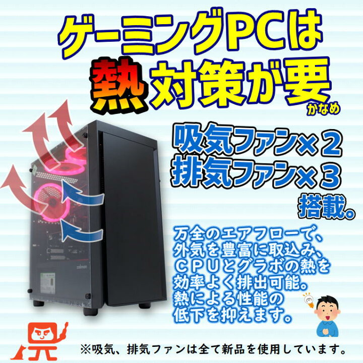 楽天市場】【中古ゲーミングPC】新品ケース新品SSD使用 第8世代Corei5  