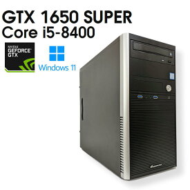 【中古ゲーミングPC】TSUKUMO / GeForce GTX 1650 SUPER / Core i5-8400 / 16GB / SSD 480GB / Windows11