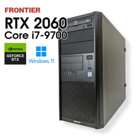 【中古ゲーミングPC】FRONTER / GeForce RTX 2060 / Core i7-9700 / 16GB / NVMe SSD 1TB / Windows11