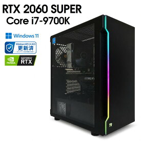 【中古自作ゲーミングPC】GeForce RTX 2060 SUPER / Core i7-9700K / 16GB / M.2 SSD 512GB / Windows11