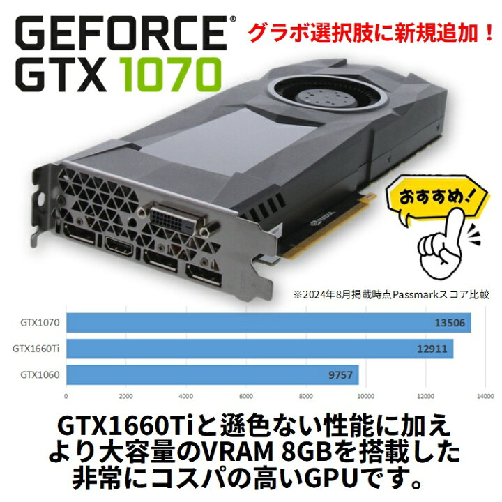 楽天市場】【中古ゲーミングPC】新品ケース新品SSD使用 第8世代Corei5 