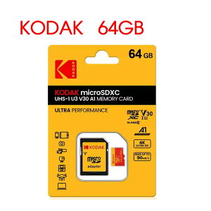 [֑ R_bN MicroSDJ[h 64GB KODAK microSDXC SDJ[hA_v^tm64GBn