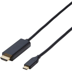 �G���R��|ELECOM �f�B�X�v���C�P�[�u�� ���j�^�[�P�[�u�� �ϊ��P�[�u�� USB-C HDMI �P�[�u�� 1.0m �u���b�N CAC-CHDMI10BK