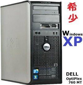 希少！Windows XP ■ 高拡張ミニタワーPC ■ Core2 Duo E8500 ■ DELL OptiPlex 760 MT ■ メモリ 4GB ■ HDD 500GB ■ DVDマルチドライブ搭載【中古パソコン】