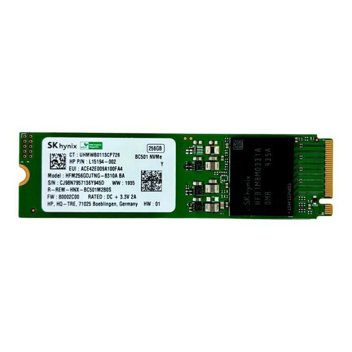 楽天市場】中古 PCパーツ □ SK hynix 製 内蔵 M.2 NVMe type2280 SSD 