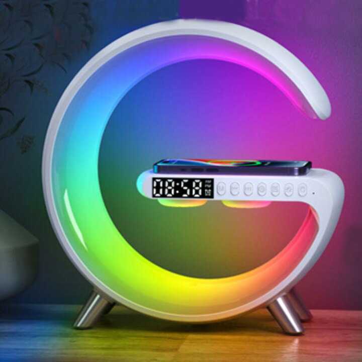 楽天市場】Bluetoothスピーカー ワイヤレス充電器 スマート 目覚まし  