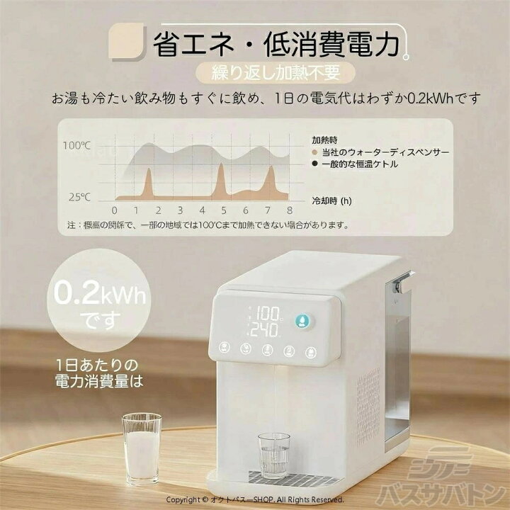 楽天市場】ウォーターサーバー 温水 冷水 浄水器 電気ポット 卓上型温 