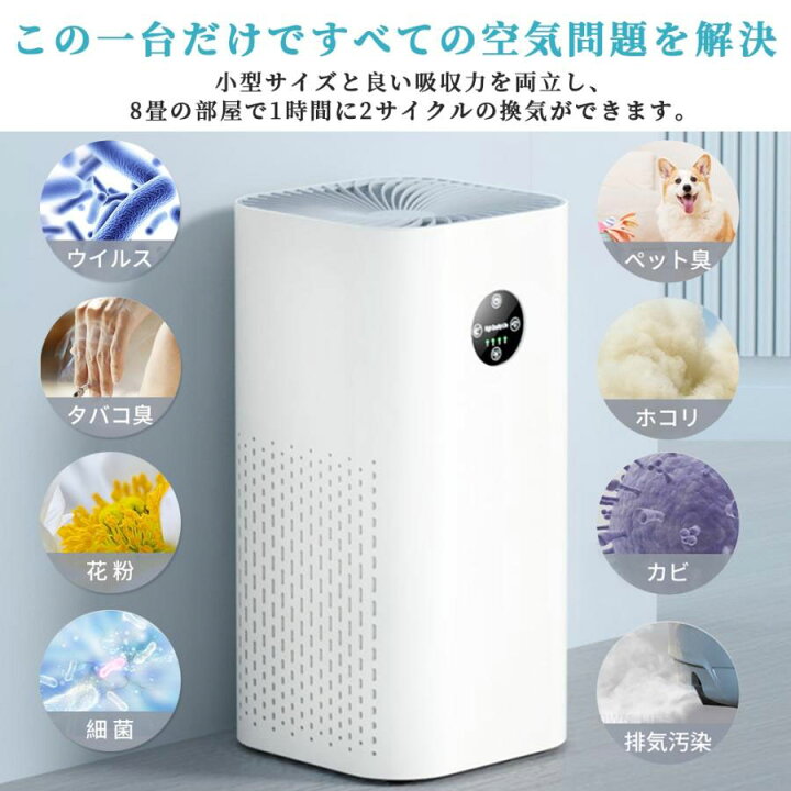 楽天市場】空気清浄機 花粉 40畳対応 強力浄化 4段風量設定 3重濾過 