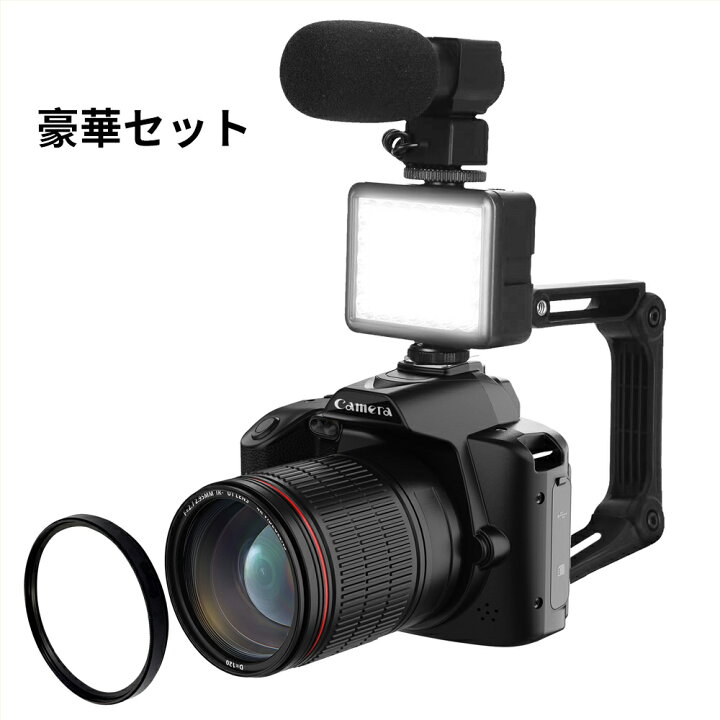 楽天市場】【一年保証】ビデオカメラ 4kデジタルカメラ 安い 新品 一眼  