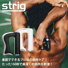 STRIG ポータブルヘルスケア ケース付き 筋肉刺激 マイクロカレント 超音波振動 ステンレス（ほぐす こり コリ 肩こり 肩 首 腰 手首 足 筋肉 ケア 筋トレ ヨガ ランニング 登山）【送料無料 ポイント8倍】【5/7】【ASU】【海外×】