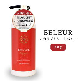 ベルール スカルプトリートメント 480g（BELEUR スカルプ スキャルプ scalp treatment トリートメント 頭皮ケア ヒト幹細胞 ボリュームアップ 抜け毛予防 男女兼用）【送料無料】【ASU】