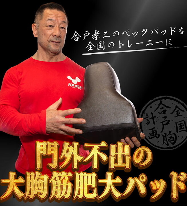 楽天市場】合戸式 大胸筋肥大ペックパッド NURBS（ナーブス 大胸筋 
