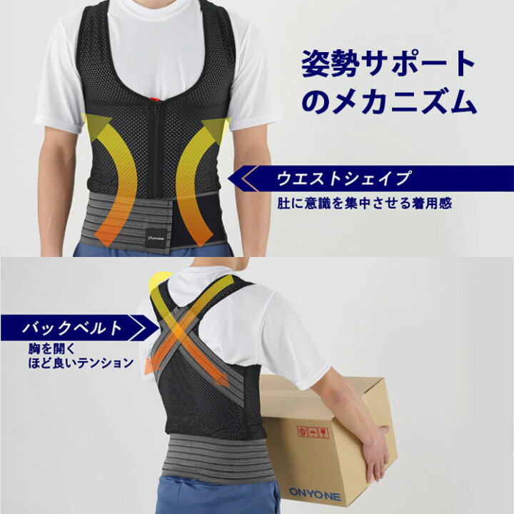楽天市場】【おまけ付】ONYONE 肚力VEST 肚力ベスト（姿勢矯正 体幹 
