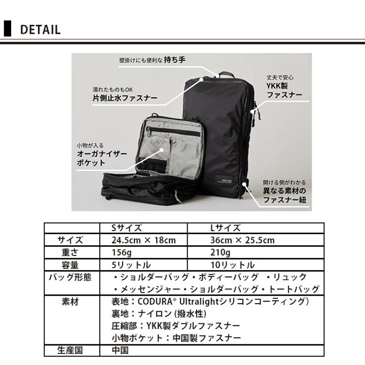 楽天市場】【購入全員☆特典付】 HOLICC PackBag+ サコッシュ＋ 