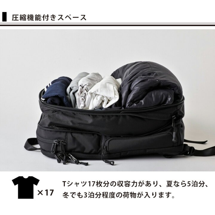 楽天市場】【購入全員☆特典付】HOLICC One バックパック 圧縮機能付き 