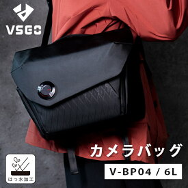 【700円OFFクーポン】最新 VSGO カメラバッグ ブラックスナイプ V-BP04 6L（カメラリュック ショルダーバッグ 一眼レフカメラ デジカメ ミラーレス レンズ収納 ヴィスゴ 撥水 保護 出張 撮影 カメラマン）【メーカー直送】【海外×】