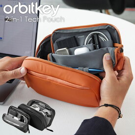 Orbitkey 2-in-1 Tech Pouch ガジェットポーチ マルチポーチ（正規店 小物入れ 整理整頓 バッグインバッグ デスクポーチ ケーブル コンパクト 耐水 耐久 撥水 オービットキー 文房具 充電器）【送料無料】【DM】【ポイント10倍】【p0527】