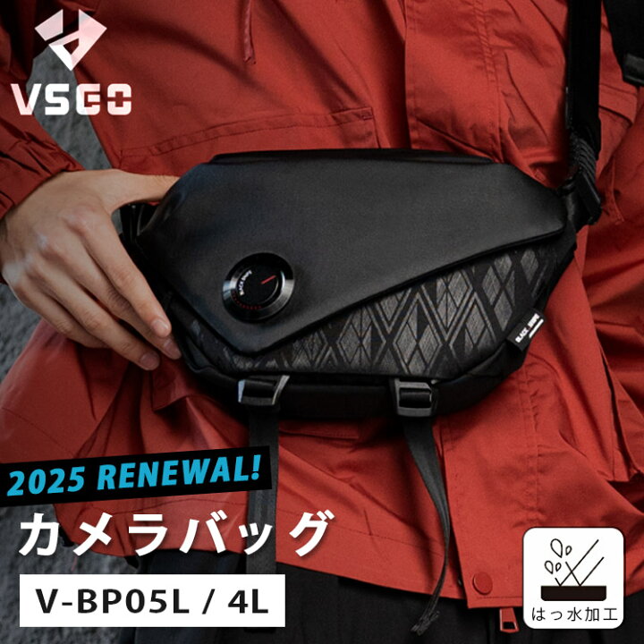 楽天市場】【500円OFFクーポン！予約】VSGO カメラバッグ ブラック 