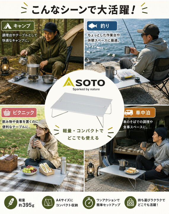楽天市場】【10%OFFクーポン】SOTO フィールドホッパー ミニ軽量 