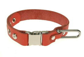 DOGS LD レザー カラー 20〜27 cm (レッド） 犬の首輪