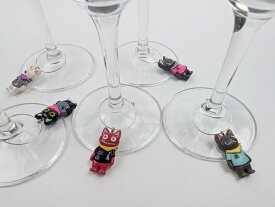 【LIVIT キャット ボーイズ　グラスマーカー】 パーティーグッズ ワインマーカー ワイングラス