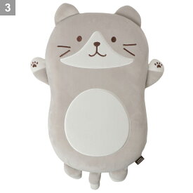 まくら ピロー 低反発 座布団 ウレタン もちもち 洗えるカバー 取り外し可 座布団 背当て かわいい おしゃれ 快眠　ねこ キャラクター ふくふくにゃんこ