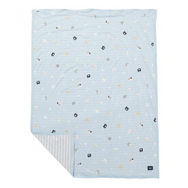 接触冷感 サマーケットL コットン 100×140 冷感 ひんやり ブランケット ひざかけ 夏用 お昼寝 肌掛け タオルケット 冷房対策 かわいい ねこ キャラクター ふくふくにゃんこ ハピンズ