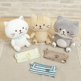 ふくふくにゃんこ 着せ替えTシャツ 推し活 ぬいぐるみ 15cm 服 ぬい服 可愛い 猫 コスチューム ヲタ活 オタ活
