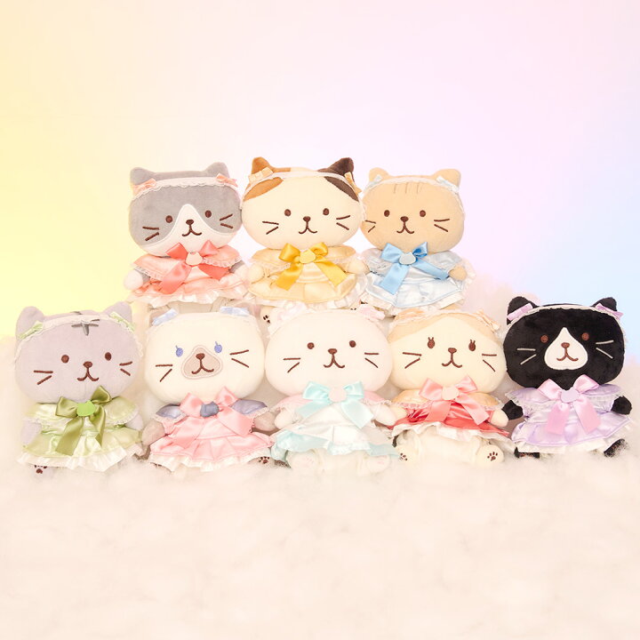 楽天市場】ふくふくにゃんこ ぬい服 ドレス 3点セット ヘッドドレス 